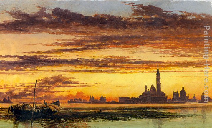 San Giorgio Maggiore, Venice painting - Edward William Cooke San Giorgio Maggiore, Venice art painting